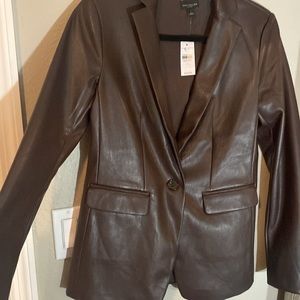 Luxe Leather Blazer by Ann Taylor (Never Worn!)